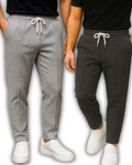 Pack of 2 Waffle Knit Trousers